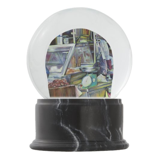 魚頭カレーは?シンガポール スノーグローブ (正面)