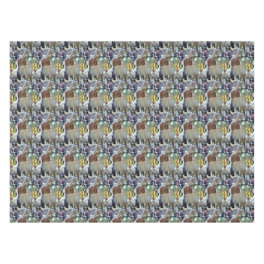 魚頭カレーは?シンガポール テーブルクロス (正面(横))