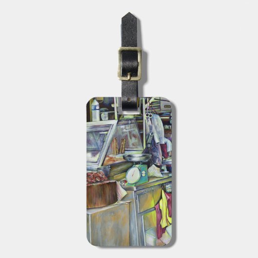 魚頭カレーは?シンガポール ラゲッジタグ (正面縦)