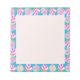 魚頭葉薄紫金ゴールドターコイズ ノートパッド