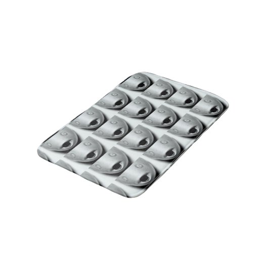 魚顔型 バスマット (アングル)