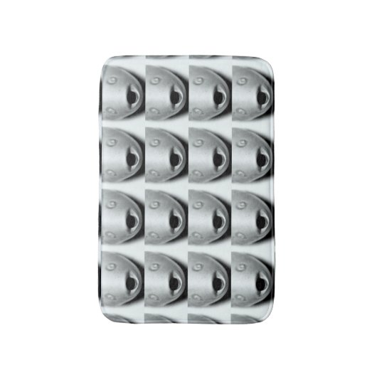 魚顔型 バスマット (正面縦)