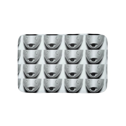 魚顔型 バスマット (正面)