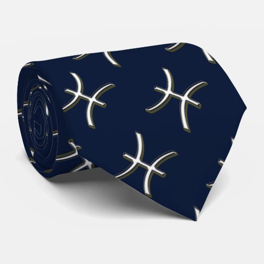 魚類のクロム記号 ネクタイ (ロール)