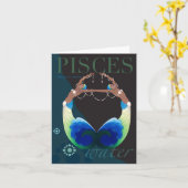 魚類のノート カード (黄色い花)