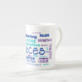 魚類のマグ ボーンチャイナマグカップ (正面右)