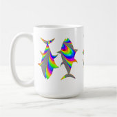 魚類のレインボーフィッシュの(占星術の)十二宮図のカスタムのマグ コーヒーマグカップ (左)