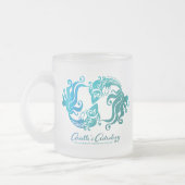 魚類の占星術のマグ フロストグラスマグカップ (左)