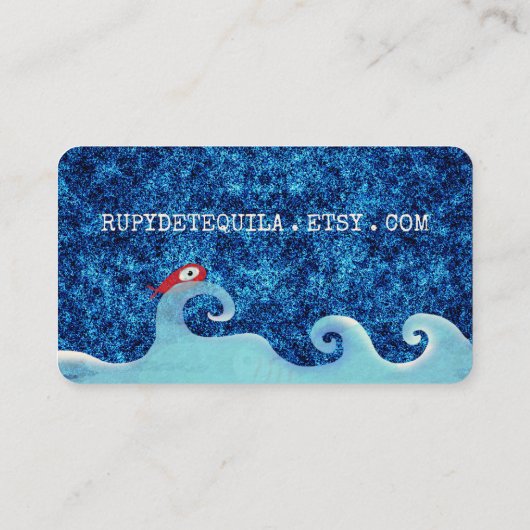 魚類の四角い名刺 名刺 (裏面)