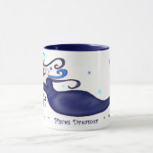 魚類の夢みる人のマグ マグカップ (中央)