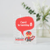 魚類の子供のパーティの招待状 招待状 (スタンド正面)