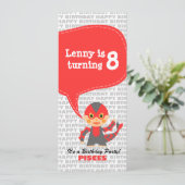 魚類の招待状の誕生会 招待状 (スタンド正面)