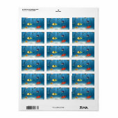 魚類の海洋 ラベル (フルシート)