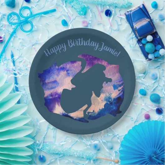 魚類の誕生日のカスタムな紙皿 ペーパープレート (パーティー)