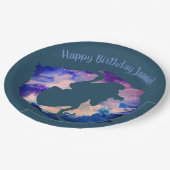 魚類の誕生日のカスタムな紙皿 ペーパープレート (アングル)