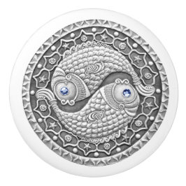 魚類の陶磁器のノブ セラミックノブ