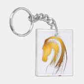 魚類の馬の西部の中国のな占星術Keychain キーホルダー (正面左)