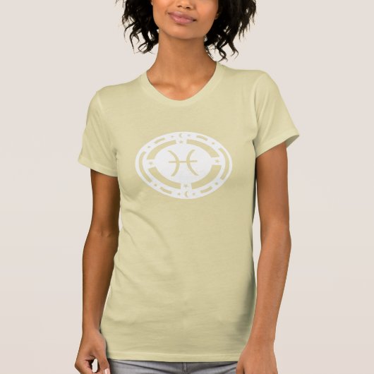 魚類の(占星術の)十二宮図の印 Tシャツ (正面)