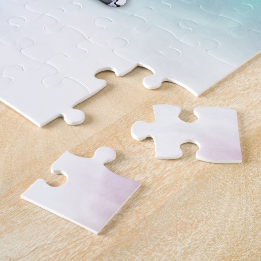 魚類の(占星術の)十二宮図の記号の真珠色のスタイル ジグソーパズル (側面)