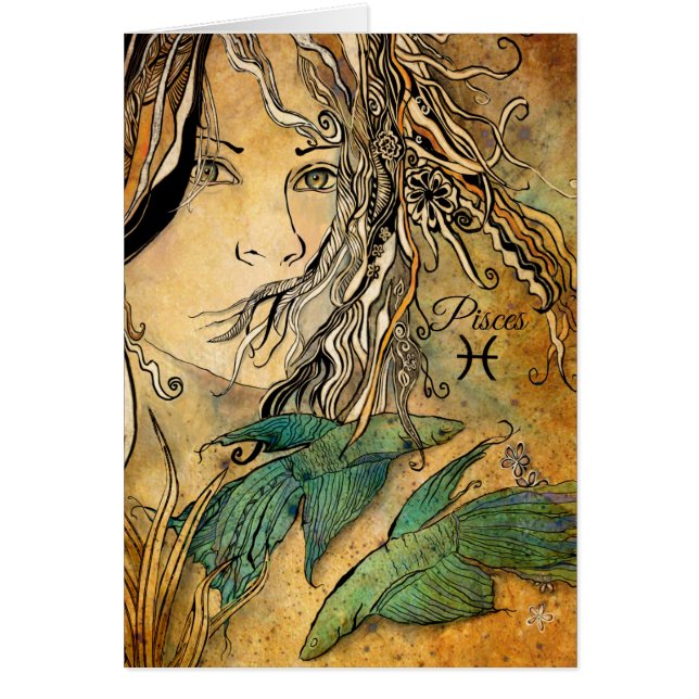 魚類の(占星術の)十二宮図 (正面)