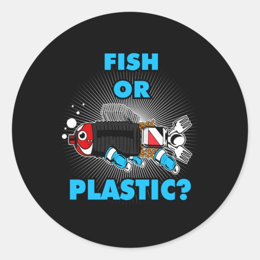 魚類またはプラスチック環境保護自然Co ラウンドシール (正面)