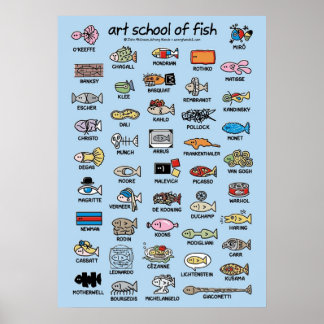魚類複合美術学校 ポスター