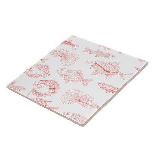 魚類 タイル (側面)