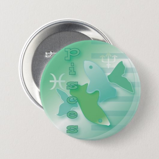魚類Febuary 20から3月20日 缶バッジ (正面&裏面)