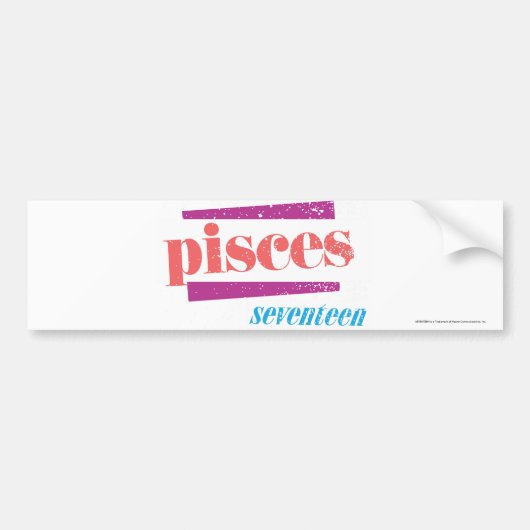 魚類LtPink バンパーステッカー (正面)
