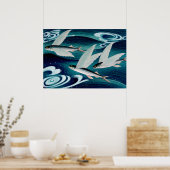 魚飛んでいる小野幕府1938年頃 ポスター (キッチン)