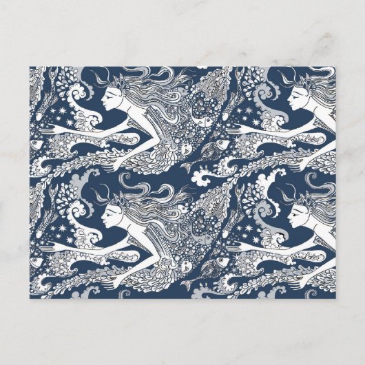 魚食べ物を与えの ポストカード (正面)