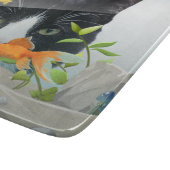 魚飼育用の水槽で凝視している猫 カッティングボード (角)