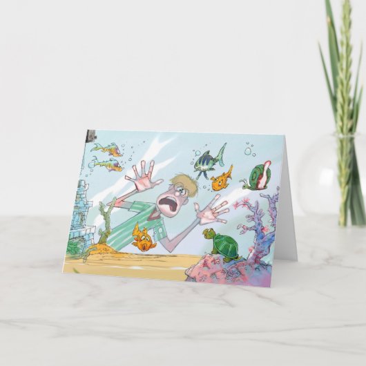 魚飼育用の水槽カード カード (正面)