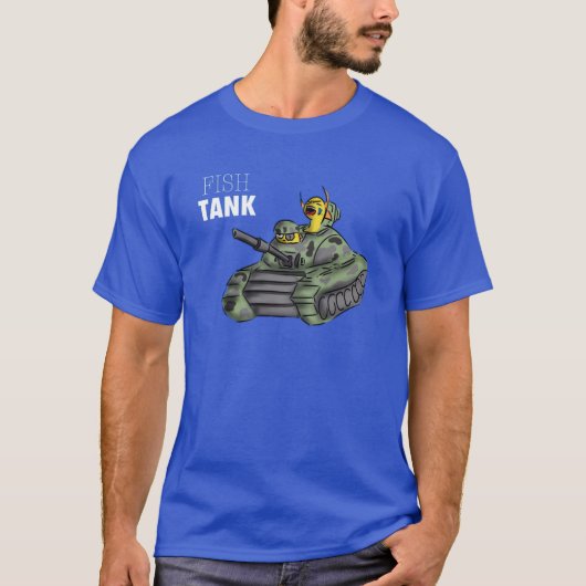 魚飼育用の水槽 Tシャツ (正面)