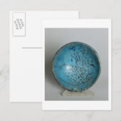 魚飾の入った料理 ポストカード (正面/裏面)