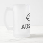 魚骨すりガラスのビールマグ フロストグラスビールジョッキ (左)