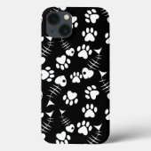 魚骨猫プリント Case-Mate iPhoneケース (裏面)