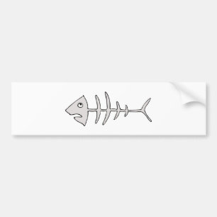 魚骨 バンパーステッカー