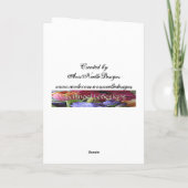 魚魚誕生日カラフル魚芸術 カード (裏面)