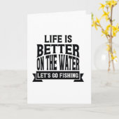 「魚魚」を引き上げれば、人生はより良い カード (黄色い花)