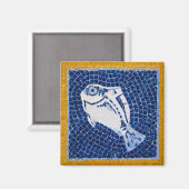 魚鮮やかモザイク磁石 マグネット (正面/裏面)