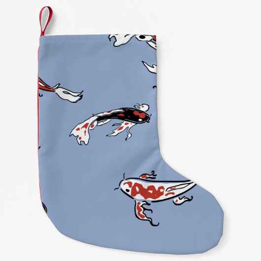 魚鯉コイコイ鯉 スモールクリスマスストッキング (正面)
