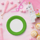 魚鱗の小さい模様 ペーパープレート (パーティー)