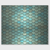 魚鱗パターン ラッピングペーパー (フラット)