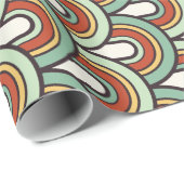 魚鱗模様の折り返し紙 ラッピングペーパー (ロールコーナー)