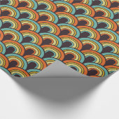 魚鱗模様の折り返し紙 ラッピングペーパー (角)