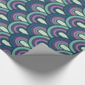 魚鱗模様の折り返し紙 ラッピングペーパー (角)