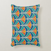 魚鱗：アジア伝統的 アクセントクッション (正面(垂直))