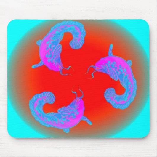 魚02k3vi3 マウスパッド (正面)