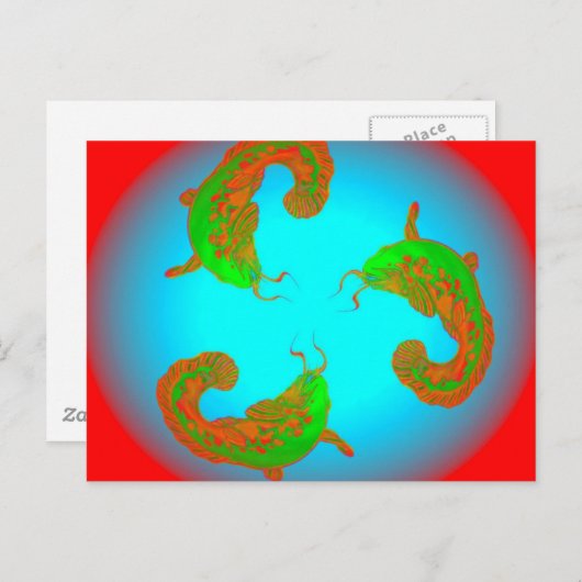 魚02k3vi ポストカード (正面/裏面)